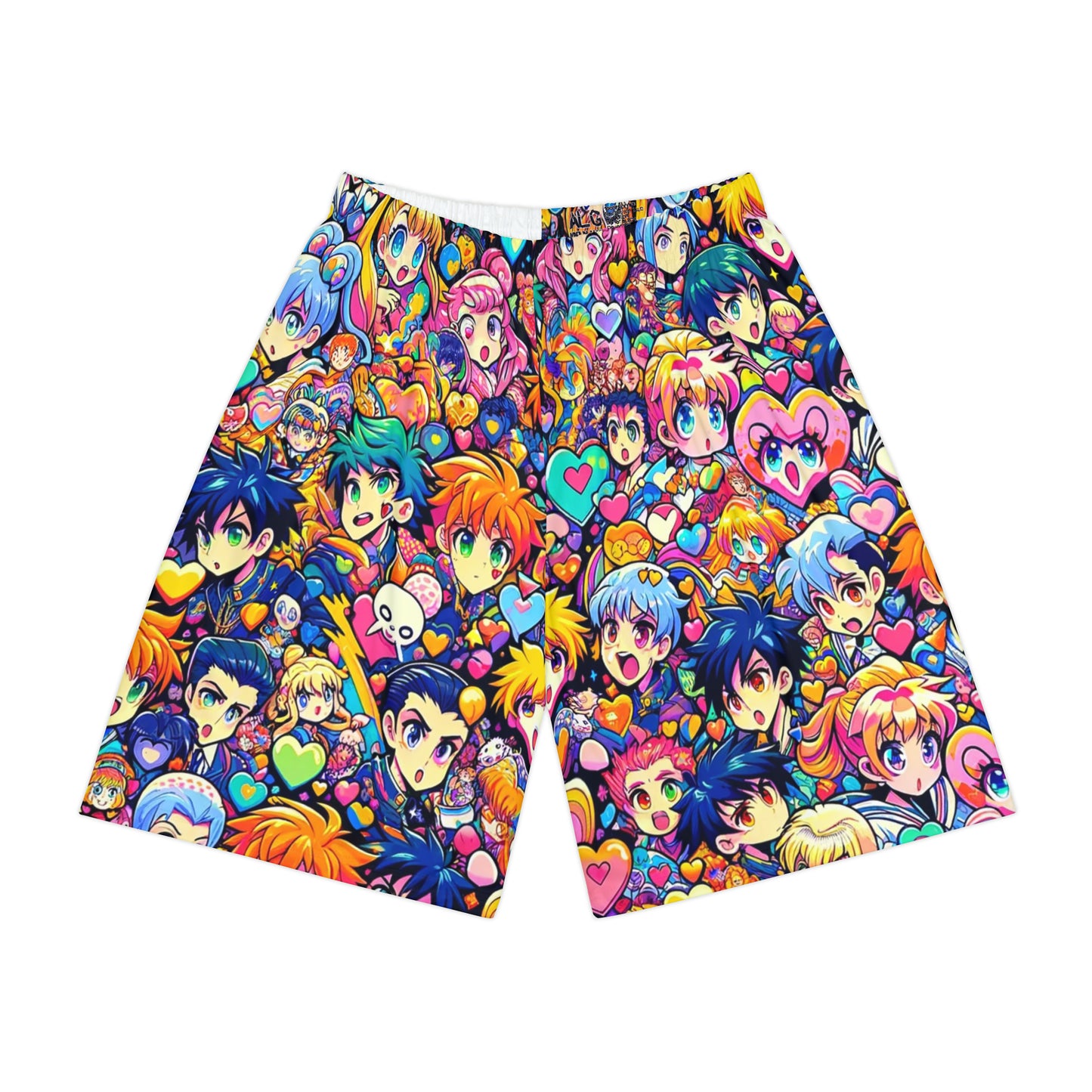 For Your Valentine's Or Not - Anime Heart Design Men's Sports Shorts