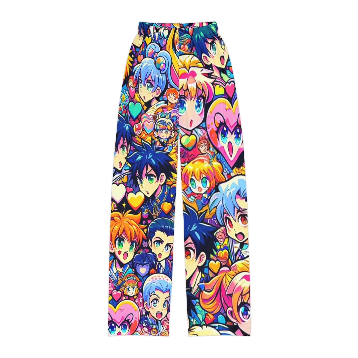 For Your Valentine's Or Not - Anime Heart Design Kid's Pajama Pants