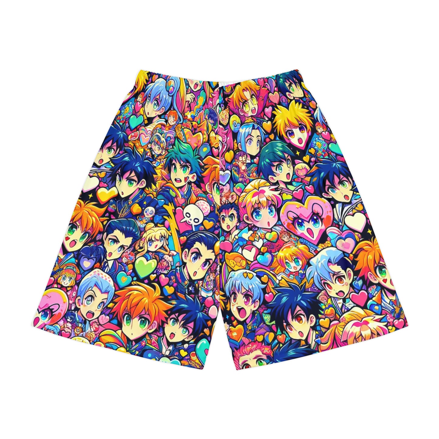 For Your Valentine's Or Not - Anime Heart Design Men's Sports Shorts