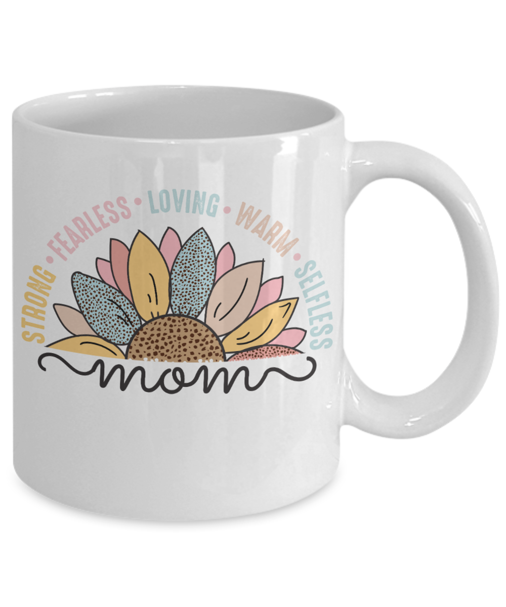 Mom Strong and Fearless 11Roz Mug