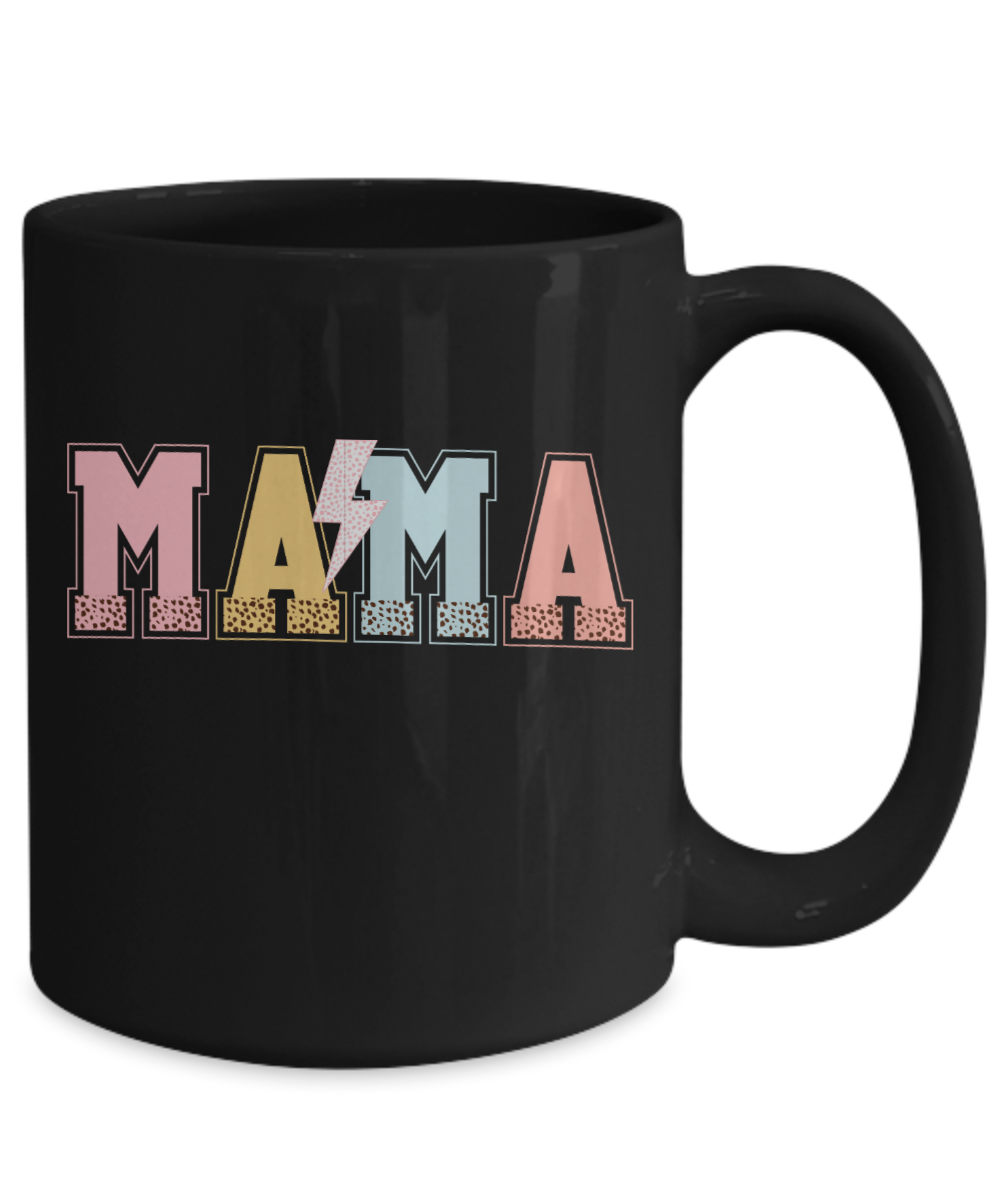 Mama Lightning Black 15 oz mug