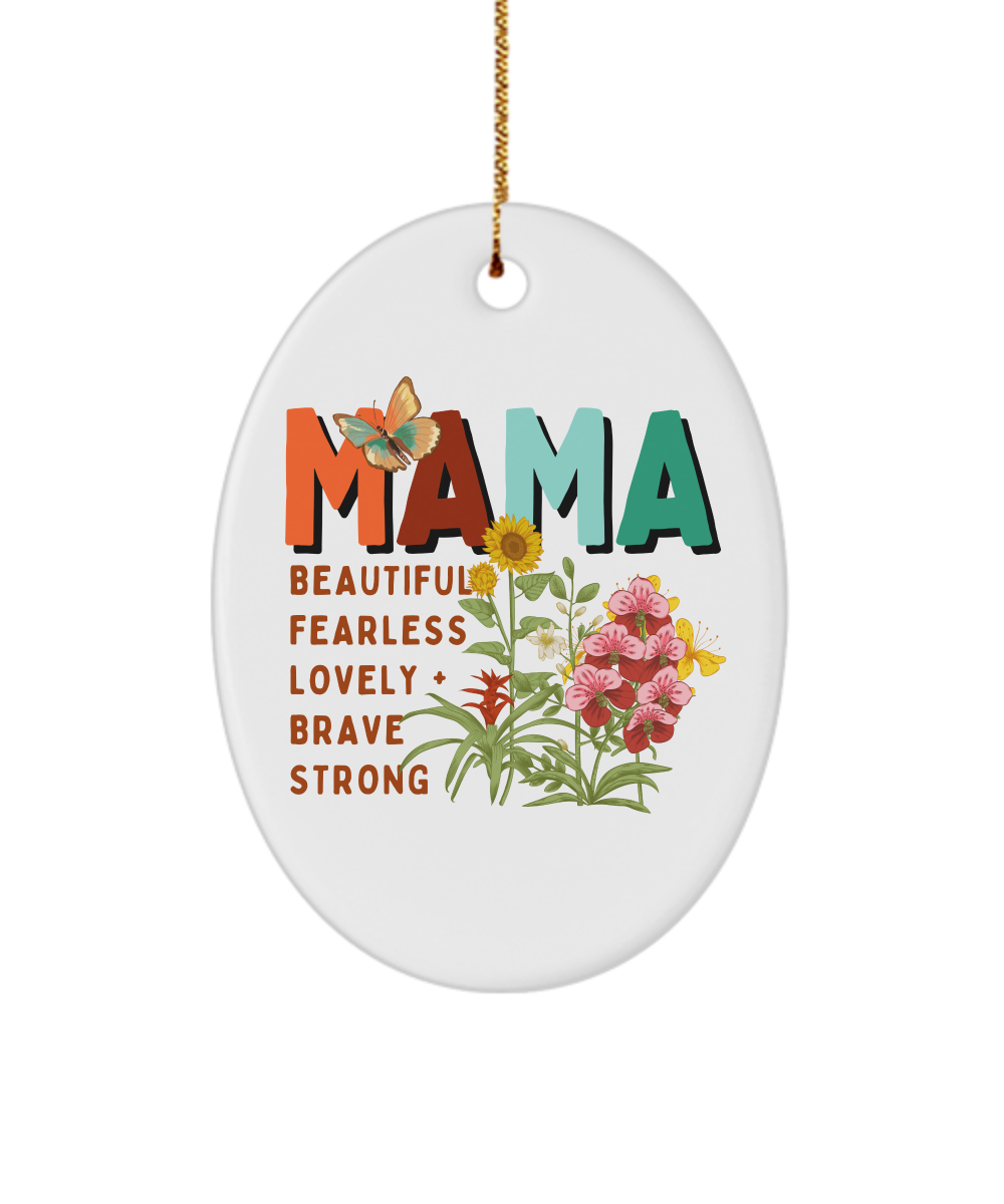 Beautiful Mama Ornament Oval