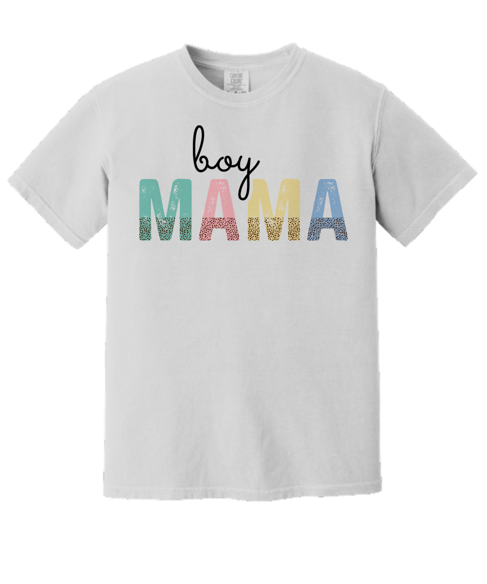 Boy Mama Comfort Tee White