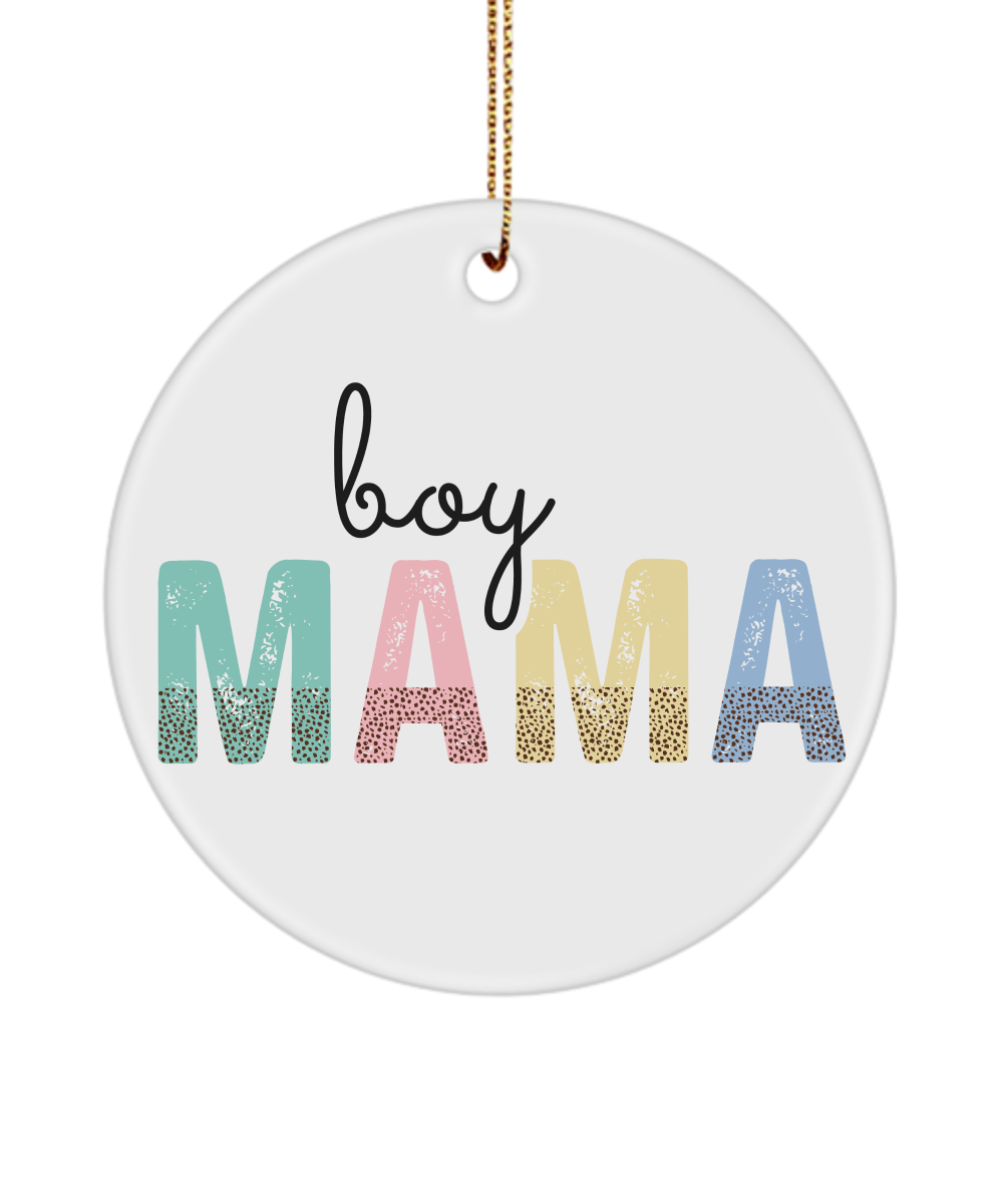 Boy Mama Ornament