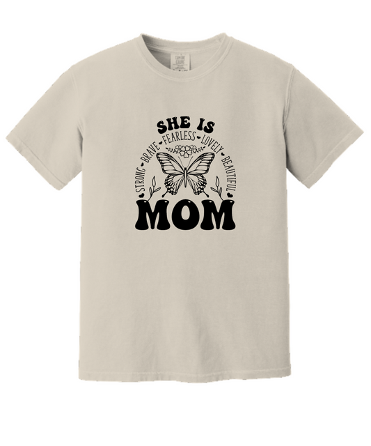 She Is Mom Ivory Tee