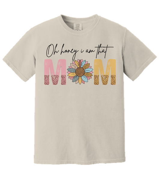 Oh Honey I Am That Mom Comfort Tee Light Brown