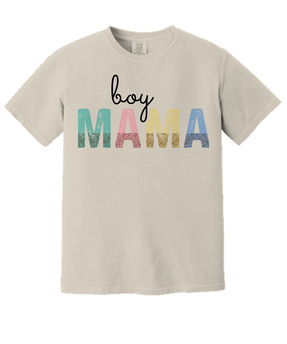 Boy Mama Comfort Tee Light Brown