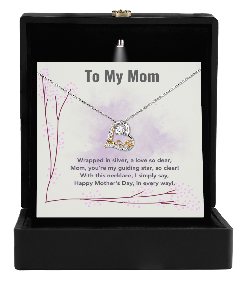 Love Dancing Necklace Mother's Day Pink Dots