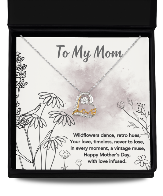 Love Dance Necklace Mother's Day Wildflowers