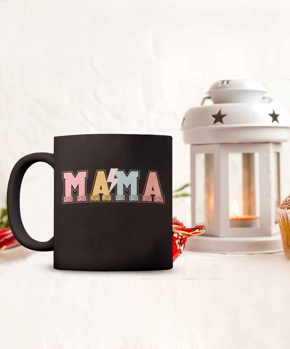 Mama Lightning Black 15 oz mug