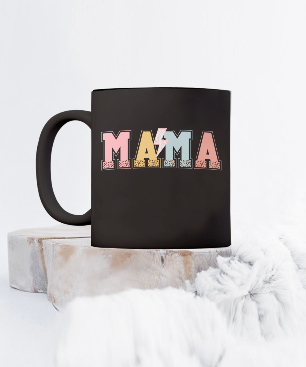 Mama Lightning Black 15 oz mug