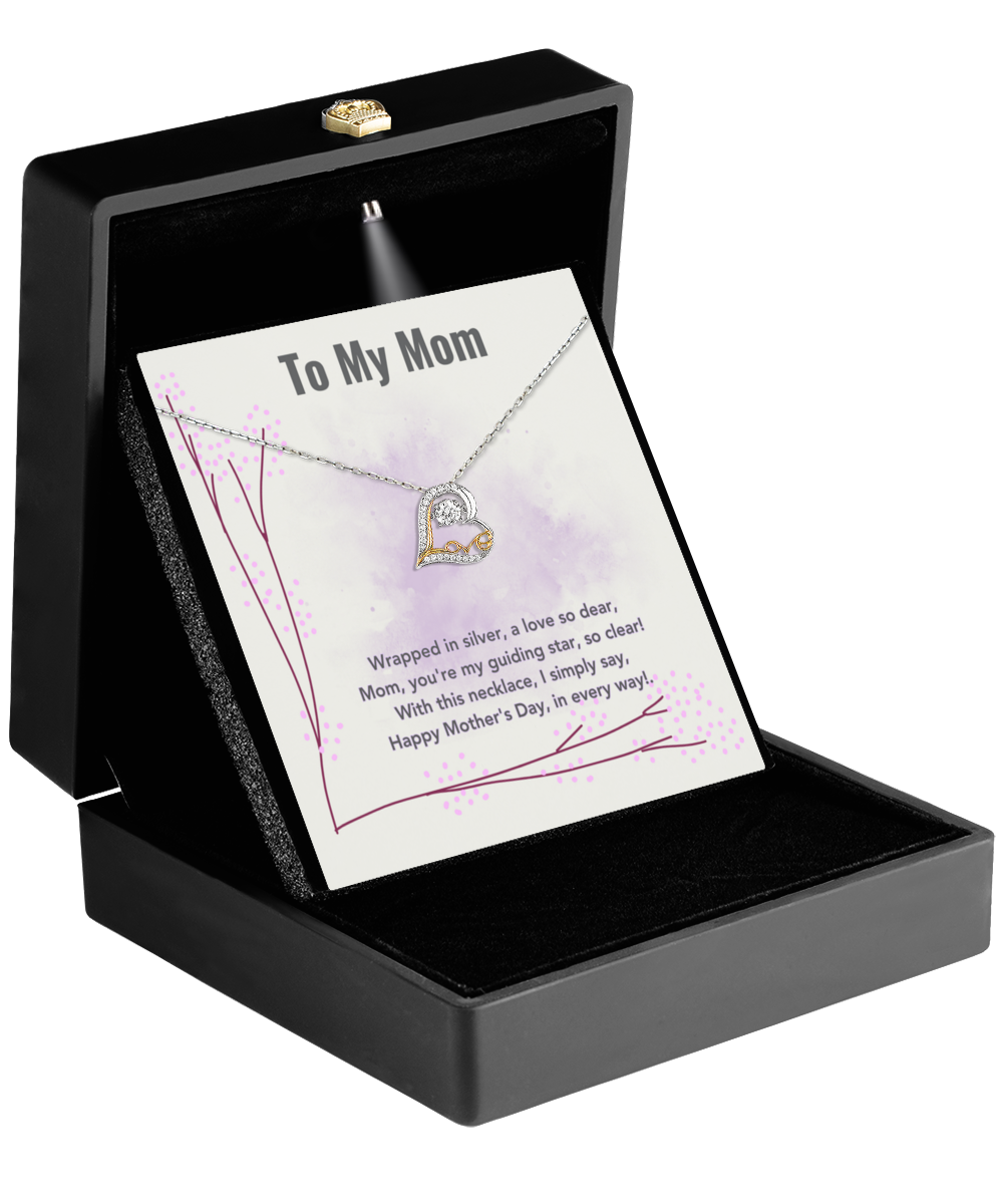 Love Dancing Necklace Mother's Day Pink Dots