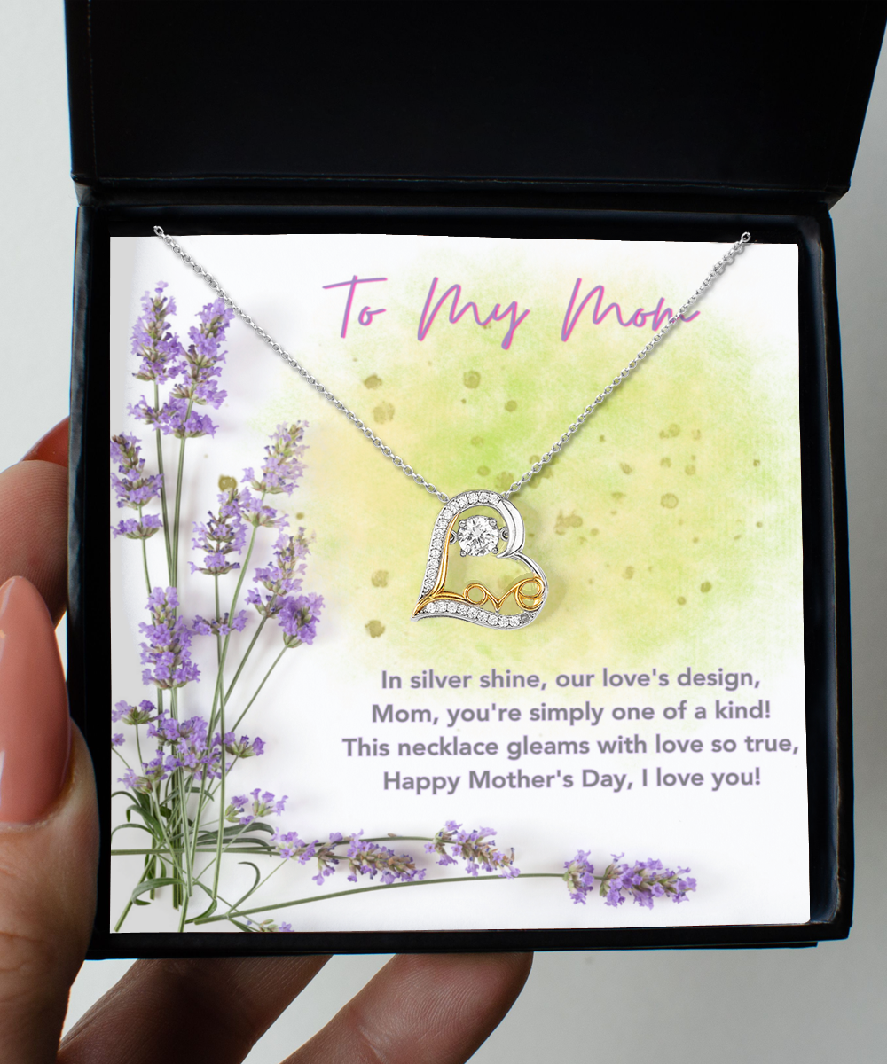 Love Dancing Necklace To My Mom Mother's Day Lavender