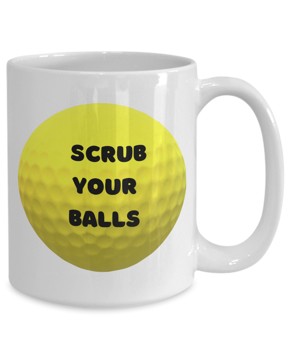 Scrub your balls-15oz-Funny Golf