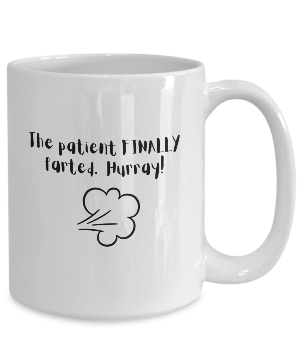 The patient finally farted-15