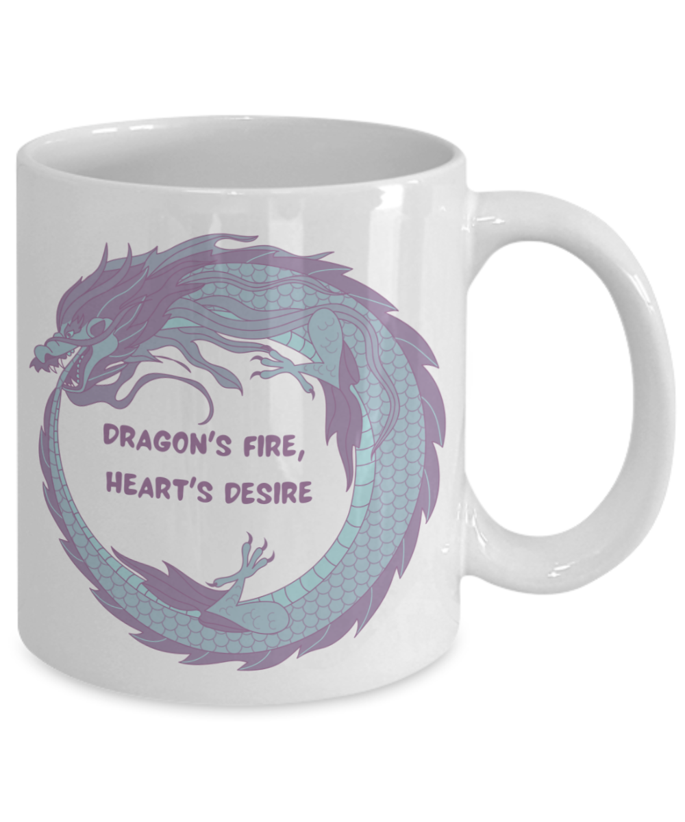 For Year of the Dragon or Just Dragon Lovers:   Dragon's Fire Heart's Desire 11oz mug