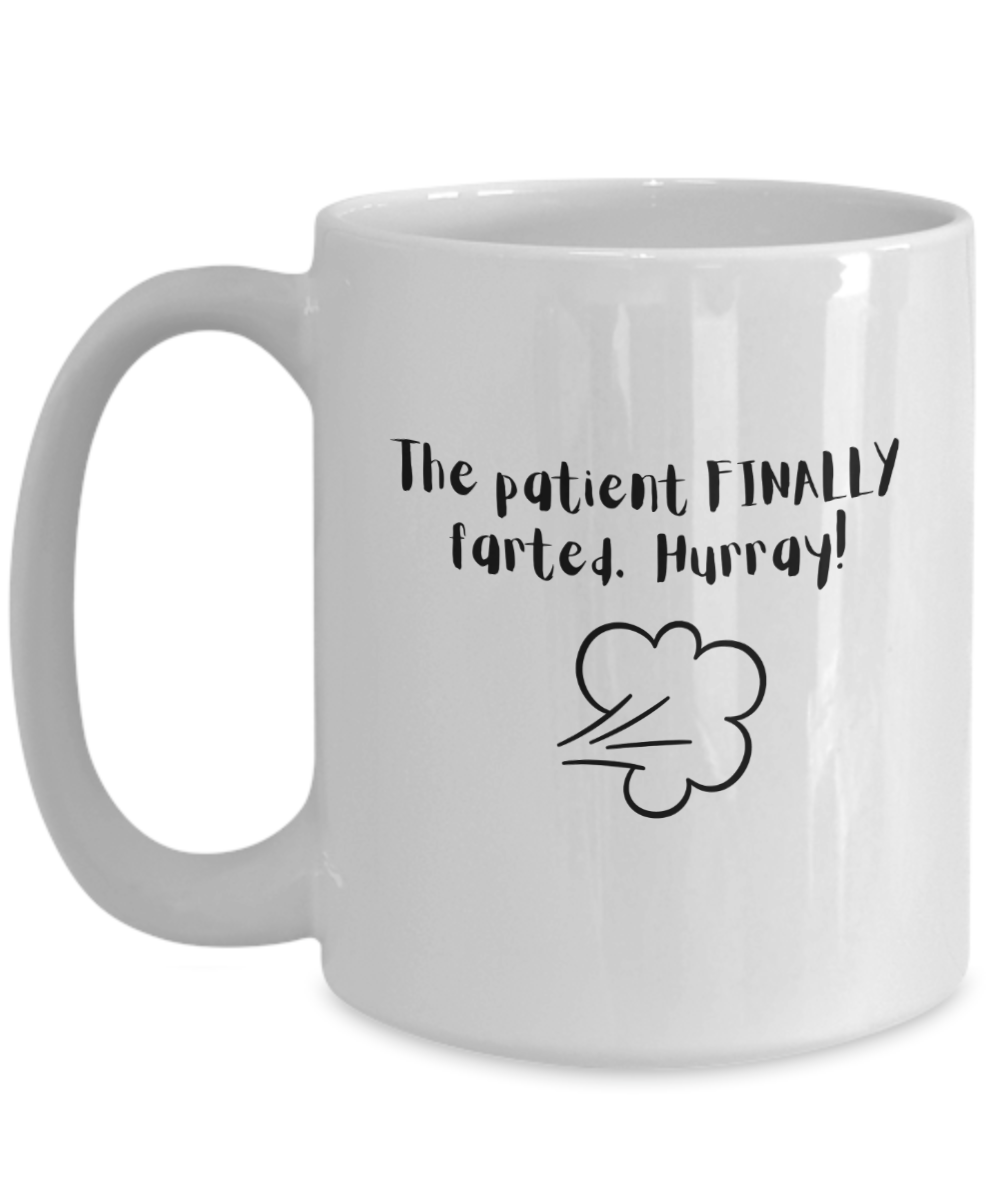 The patient finally farted-15