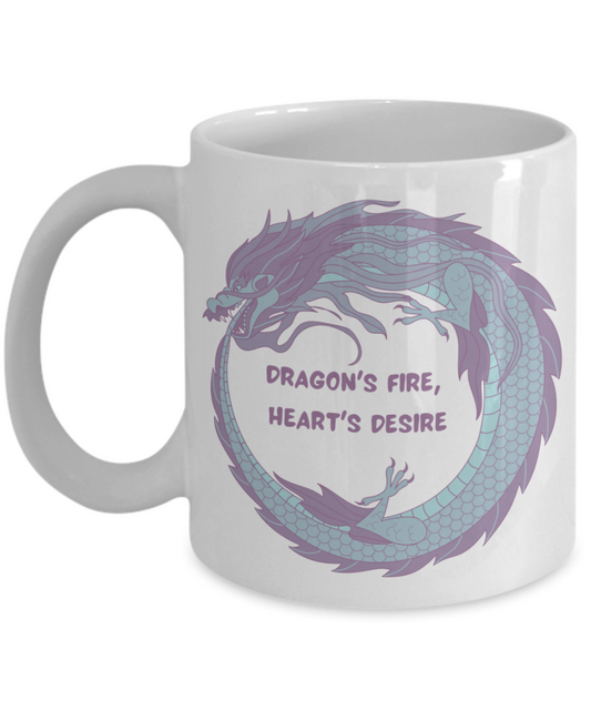 For Year of the Dragon or Just Dragon Lovers:   Dragon's Fire Heart's Desire 11oz mug