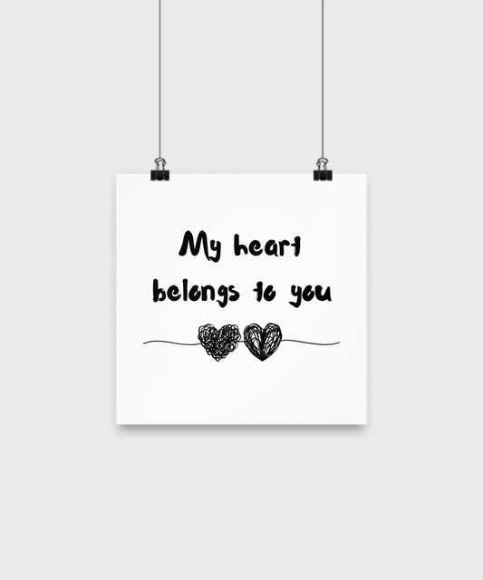 My Heart Belongs To You Poster