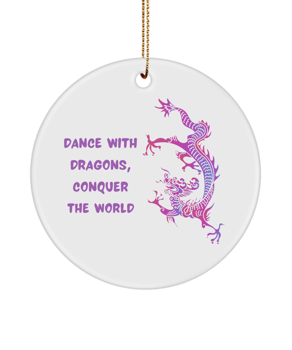 Year of the Dragon or Just Dragon Lovers:  Dance with Dragon Ornament