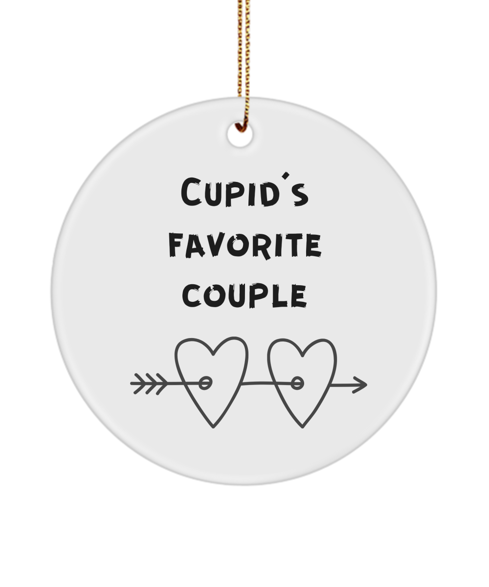 Cupid's Favorite Couple Ornament