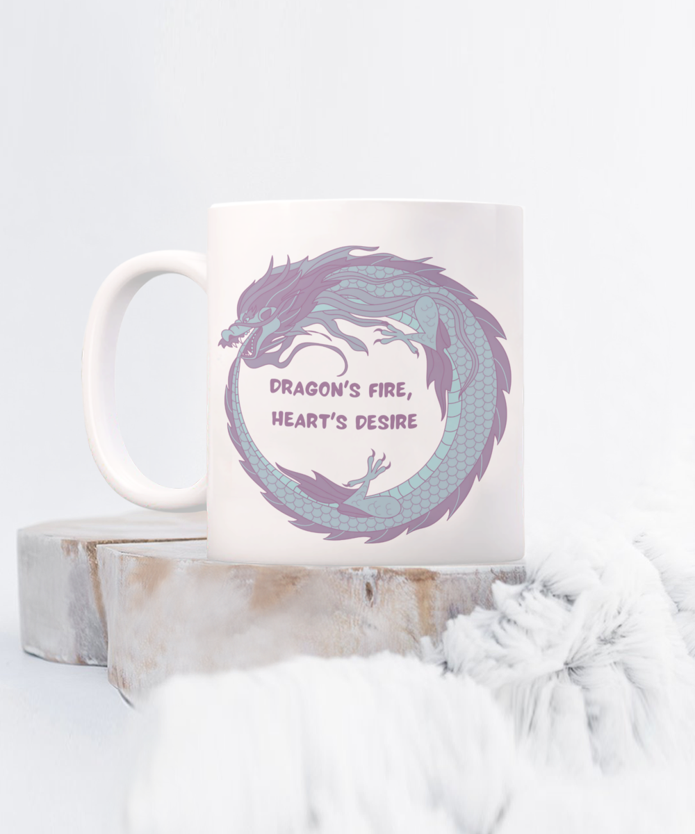 For Year of the Dragon or Just Dragon Lovers:   Dragon's Fire Heart's Desire 11oz mug